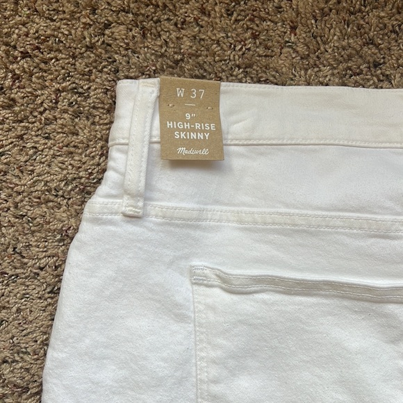 😮‍💨 Madewell 9” High Rise Skinny Jeans White - Picture 4 of 4
